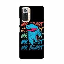 Чехлы Мистер Бист для Сяоми Редми Ноут 10 logo Mr beast - купить на Floy.com.ua
