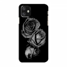 Чехлы с Цветами для Айфон 12 мини (VPrint) Черная роза - купить на Floy.com.ua