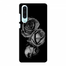 Чехлы с Цветами для Huawei P30 (VPrint) Черная роза - купить на Floy.com.ua