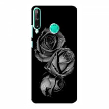 Чехлы с Цветами для Huawei P40 Lite e (VPrint) Черная роза - купить на Floy.com.ua