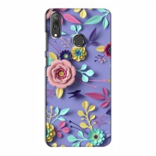 Чехлы с Цветами для Huawei Y7 2019 (VPrint) Цветочный дизайн - купить на Floy.com.ua