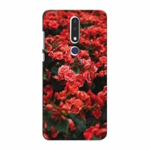 Чехлы с Цветами для Nokia 3.1 Plus (VPrint) Цветы красные - купить на Floy.com.ua