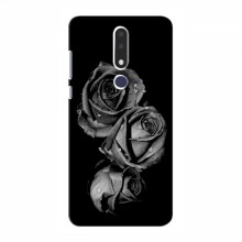 Чехлы с Цветами для Nokia 3.1 Plus (VPrint) Черная роза - купить на Floy.com.ua