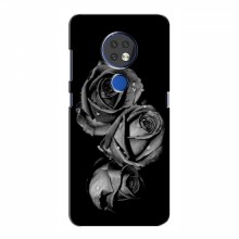Чехлы с Цветами для Нокиа 7.2 (VPrint) Черная роза - купить на Floy.com.ua