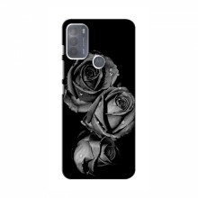 Чехлы с Цветами для Мото G50 (VPrint) Черная роза - купить на Floy.com.ua