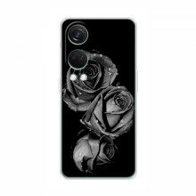 Чехлы с Цветами для ВанПлас Норд 4 (VPrint) Черная роза - купить на Floy.com.ua