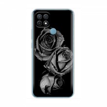 Чехлы с Цветами для Оппо А15 (VPrint) Черная роза - купить на Floy.com.ua