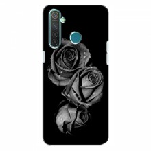 Чехлы с Цветами для RealMe 5 (VPrint) Черная роза - купить на Floy.com.ua