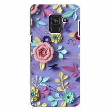 Чехлы с Цветами для Samsung A8, A8 2018, A530F (VPrint) Цветочный дизайн - купить на Floy.com.ua