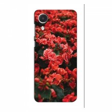 Чехлы с Цветами для Samsung Galaxy A04 Core (VPrint) Цветы красные - купить на Floy.com.ua