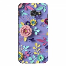 Чехлы с Цветами для Samsung A7 2017, A720, A720F (VPrint) Цветочный дизайн - купить на Floy.com.ua