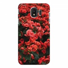 Чехлы с Цветами для Samsung J4 2018 (VPrint) Цветы красные - купить на Floy.com.ua