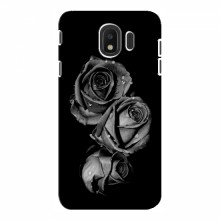 Чехлы с Цветами для Samsung J4 2018 (VPrint) Черная роза - купить на Floy.com.ua