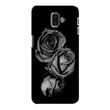 Чехлы с Цветами для Samsung J6 Plus, J6 Плюс 2018 (J610) (VPrint) Черная роза - купить на Floy.com.ua
