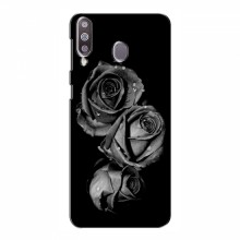 Чехлы с Цветами для Самсунг М30 (VPrint) Черная роза - купить на Floy.com.ua