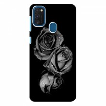 Чехлы с Цветами для Самсунг М31 (VPrint) Черная роза - купить на Floy.com.ua
