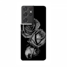 Чехлы с Цветами для Самсунг S21 Плюс (VPrint) Черная роза - купить на Floy.com.ua