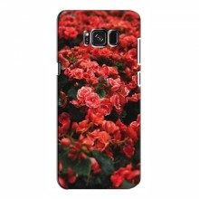 Чехлы с Цветами для Samsung S8, Galaxy S8, G950 (VPrint) Цветы красные - купить на Floy.com.ua