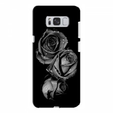 Чехлы с Цветами для Samsung S8 Plus, Galaxy S8+, S8 Плюс G955 (VPrint) Черная роза - купить на Floy.com.ua