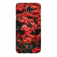 Чехлы с Цветами для Samsung J5 2017, J5 европейская версия (VPrint) Цветы красные - купить на Floy.com.ua