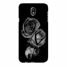 Чехлы с Цветами для Samsung J5 2017, J5 европейская версия (VPrint) Черная роза - купить на Floy.com.ua