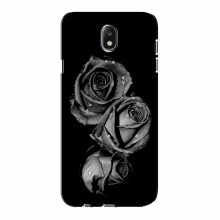 Чехлы с Цветами для Samsung J7 2017, J7 европейская версия (VPrint) Черная роза - купить на Floy.com.ua