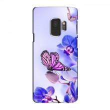 Чехлы с Цветами для Samsung S9 (VPrint) Бабочка на цветочке - купить на Floy.com.ua