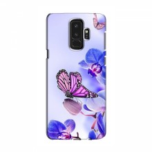 Чехлы с Цветами для Samsung S9 Plus (VPrint) Бабочка на цветочке - купить на Floy.com.ua