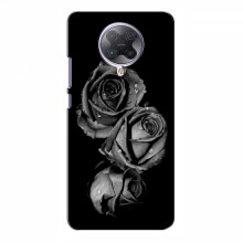 Чехлы с Цветами для Xiaomi Poco F2 Pro (VPrint) Черная роза - купить на Floy.com.ua