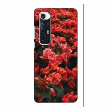Чехлы с Цветами для Xiaomi Mi 10s (VPrint) Цветы красные - купить на Floy.com.ua