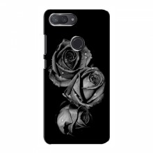 Чехлы с Цветами для Xiaomi Mi8 Lite (VPrint) Черная роза - купить на Floy.com.ua