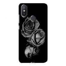 Чехлы с Цветами для Xiaomi Mi A2 Lite (VPrint) Черная роза - купить на Floy.com.ua