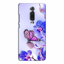 Чехлы с Цветами для Xiaomi Mi 9T (VPrint) Бабочка на цветочке - купить на Floy.com.ua