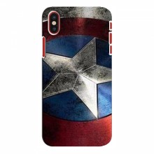 Чехлы с героями Марвел для iPhone X (VPrint) Щит Капитана Америки - купить на Floy.com.ua