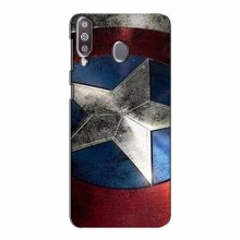 Чехлы с героями Марвел для Samsung Galaxy M30 (VPrint) Щит Капитана Америки - купить на Floy.com.ua