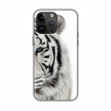 Чехлы с картинками животных iPhone 14 Pro Белый Тигр - купить на Floy.com.ua