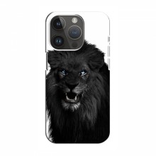 Чехлы с картинками животных iPhone 14 Pro Max Черный ЛЕВ - купить на Floy.com.ua