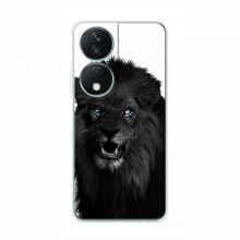 Чехлы с картинками животных Huawei Honor X7b Черный ЛЕВ - купить на Floy.com.ua