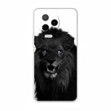 Чехлы с картинками животных Infinix Note 12 Pro (4G) Черный ЛЕВ - купить на Floy.com.ua