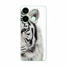 Чехлы с картинками животных Infinix Smart 7 Белый Тигр - купить на Floy.com.ua