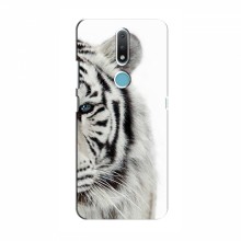 Чехлы с картинками животных Nokia 2.4 Белый Тигр - купить на Floy.com.ua
