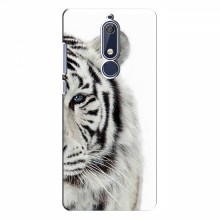 Чехлы с картинками животных Nokia 5.1 Белый Тигр - купить на Floy.com.ua