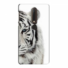 Чехлы с картинками животных Nokia 6 2018 Белый Тигр - купить на Floy.com.ua
