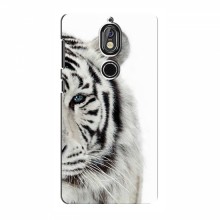 Чехлы с картинками животных Nokia 7 Белый Тигр - купить на Floy.com.ua