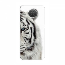 Чехлы с картинками животных Nokia G10 Белый Тигр - купить на Floy.com.ua