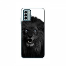 Чехлы с картинками животных Nokia G22 Черный ЛЕВ - купить на Floy.com.ua