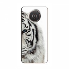Чехлы с картинками животных Nokia X10 Белый Тигр - купить на Floy.com.ua