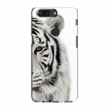 Чехлы с картинками животных OnePlus 5T Белый Тигр - купить на Floy.com.ua