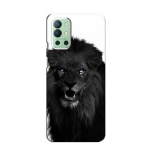 Чехлы с картинками животных OnePlus 9R Черный ЛЕВ - купить на Floy.com.ua