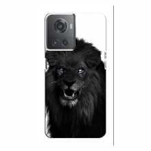 Чехлы с картинками животных OnePlus ACE (10R) Черный ЛЕВ - купить на Floy.com.ua
